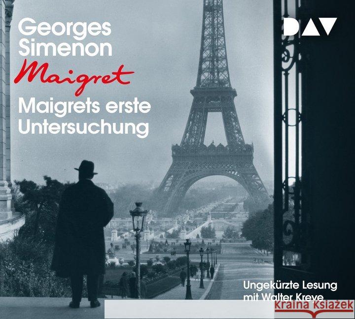 Maigrets erste Untersuchung, 5 Audio-CD : Ungekürzte Lesung mit Walter Kreye (4 CDs), Lesung. CD Standard Audio Format Simenon, Georges 9783742412263 Der Audio Verlag, DAV - książka