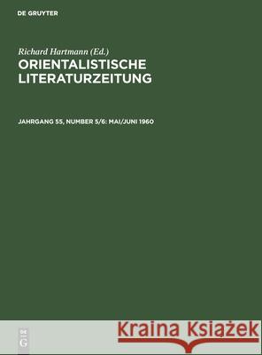 Mai/Juni 1960 No Contributor 9783112593097 De Gruyter - książka