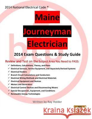 Maine 2014 Journeyman Electrician Study Guide Ray Holder 9781945660061 Brown Technical Publications Inc - książka