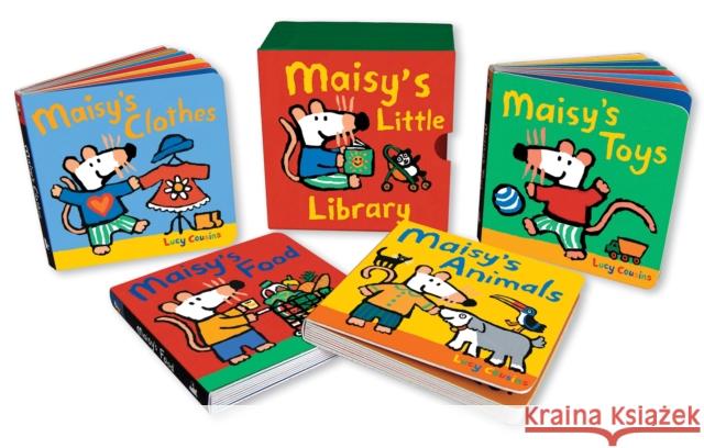 Maisy's Little Library: The perfect baby and toddler Christmas gift, a cute first words collection of board books about toys, food, clothing and animals Lucy Cousins 9781844287031 Walker Books Ltd - książka