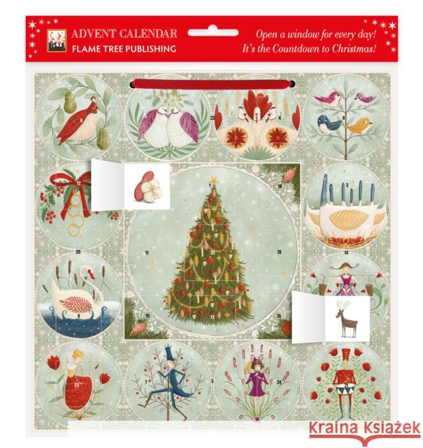 Maja Lindberg: Twelve Days of Christmas Advent Calendar (with stickers)  9781835621646 Flame Tree Calendars - książka