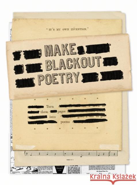 Make Blackout Poetry: Turn These Pages into Poems John Carroll 9781419732492 Abrams - książka