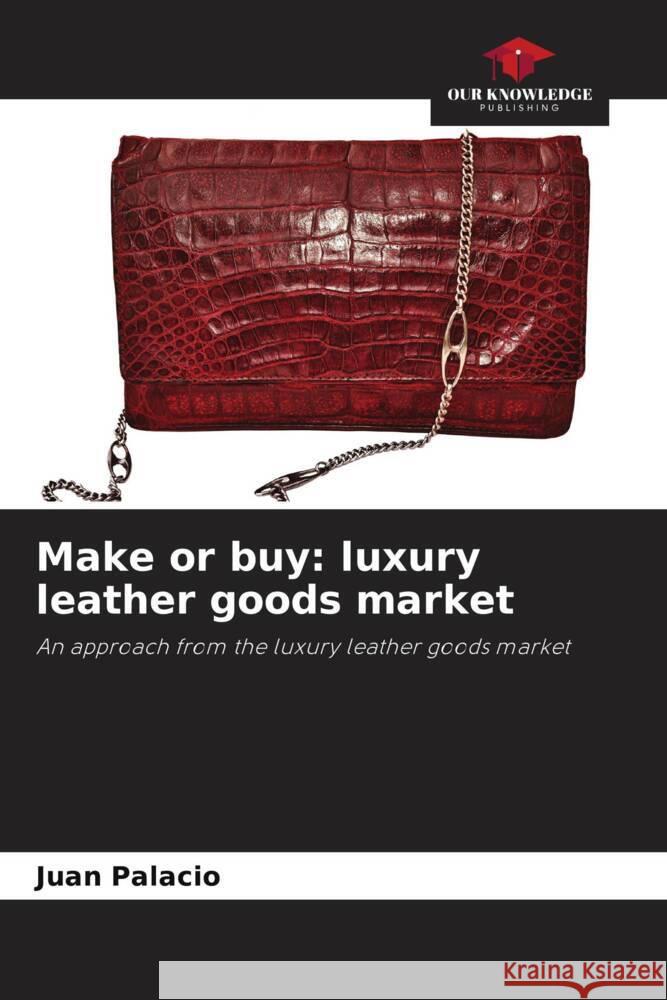 Make or buy: luxury leather goods market Juan Palacio 9786206979524 Our Knowledge Publishing - książka