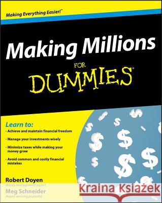 Making Millions for Dummies Doyen, Robert 9780470276747  - książka