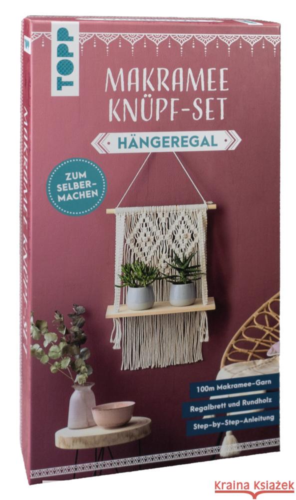 Makramee Knüpf-Set Hängeregal Kirsch, Josephine 4007742182120 Frech - książka