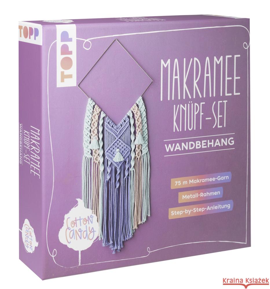 Makramee Knüpf-Set: Wandbehang Kirsch, Josephine 4007742182410 Frech - książka