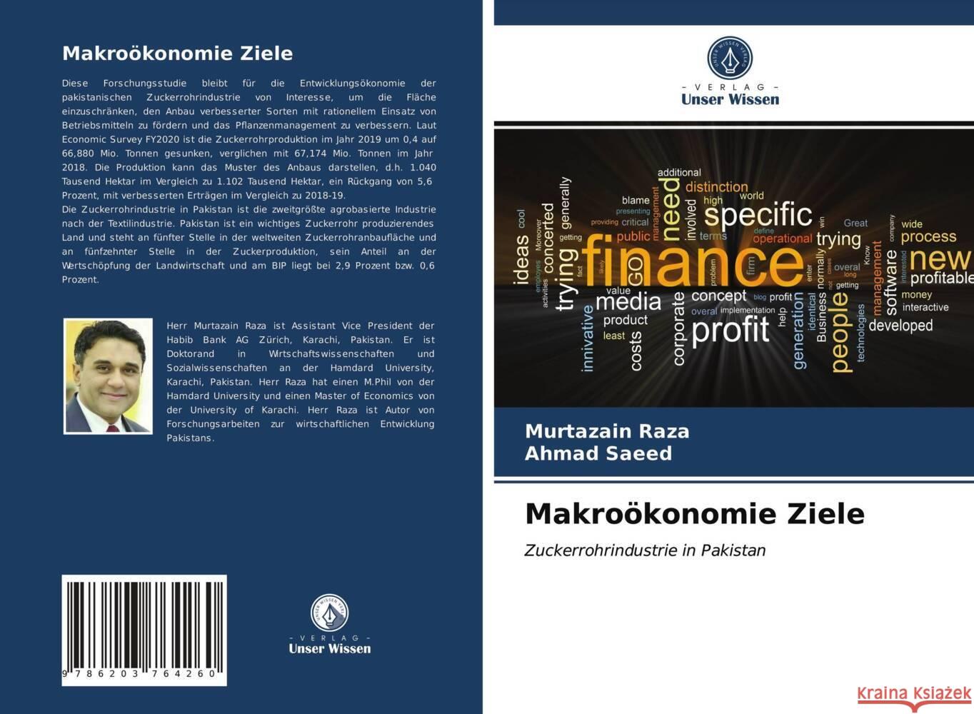 Makroökonomie Ziele Raza, Murtazain, Saeed, Ahmad 9786203764260 Verlag Unser Wissen - książka