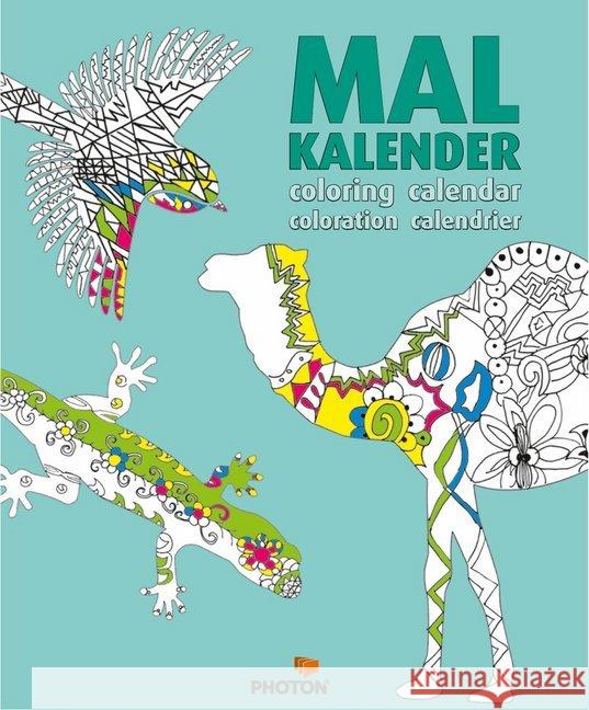 Mal-Kalender 'Tiere'  9783945834190 Photon - książka