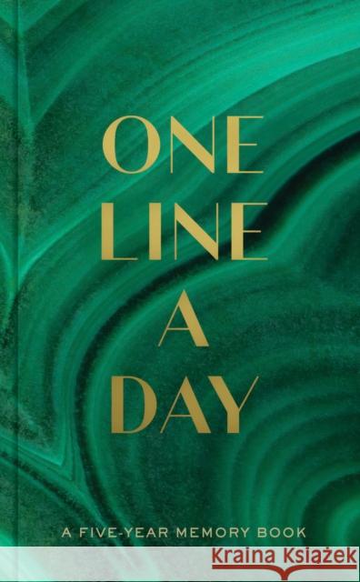 Malachite Green One Line a Day: A Five-Year Memory Book Chronicle Books 9781797225494 Chronicle Books - książka