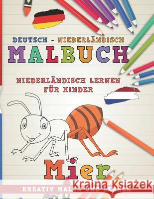 Malbuch Deutsch - Niederl Nerdmedia 9781726662574 Independently Published - książka