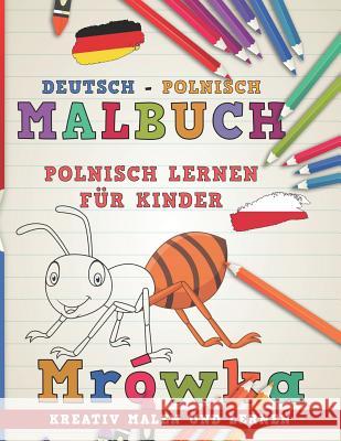 Malbuch Deutsch - Polnisch I Polnisch lernen f Nerdmedia 9781726693844 Independently Published - książka