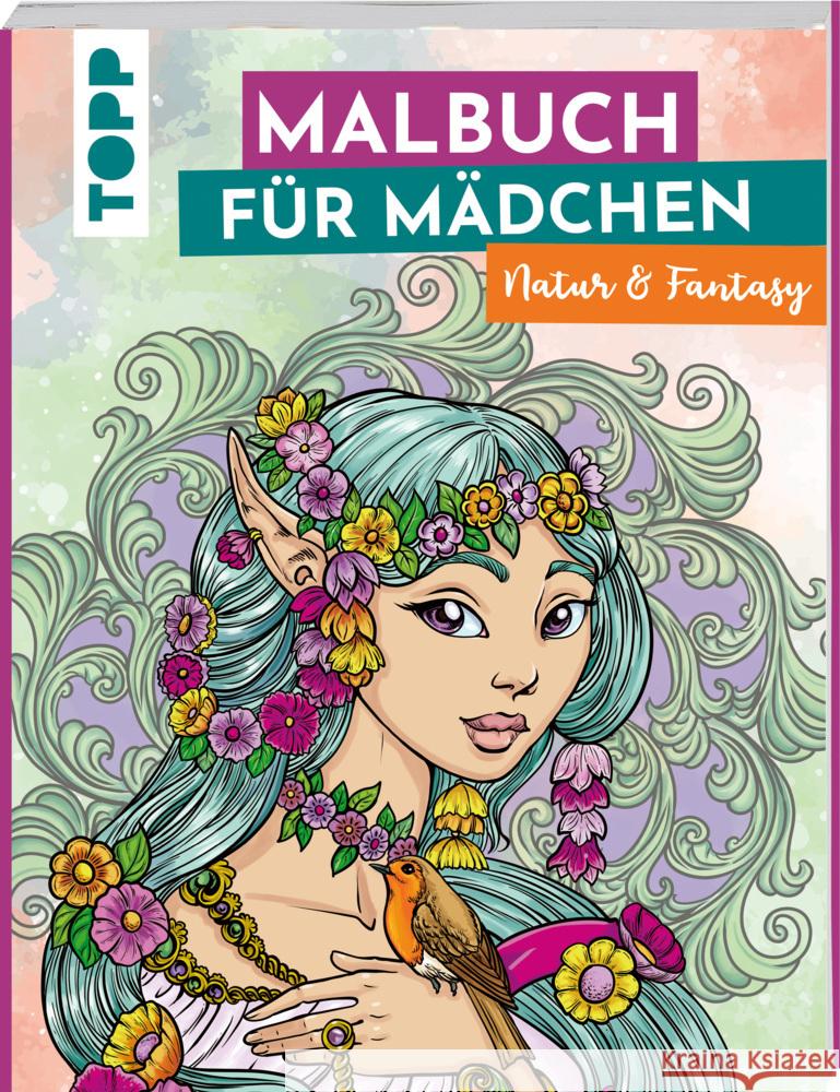 Malbuch für Mädchen Natur & Fantasy Otterstätter, Sara 9783735890627 Frech - książka