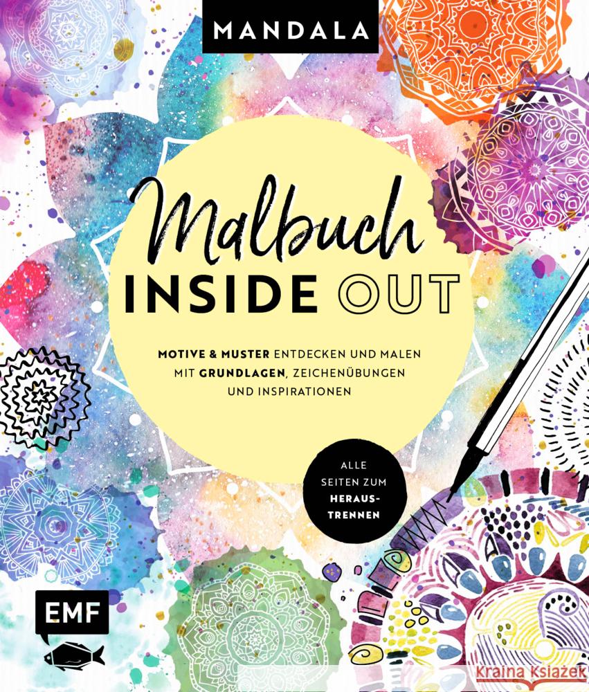 Malbuch Inside Out: Watercolor Mandala  9783745915372 EMF Edition Michael Fischer - książka