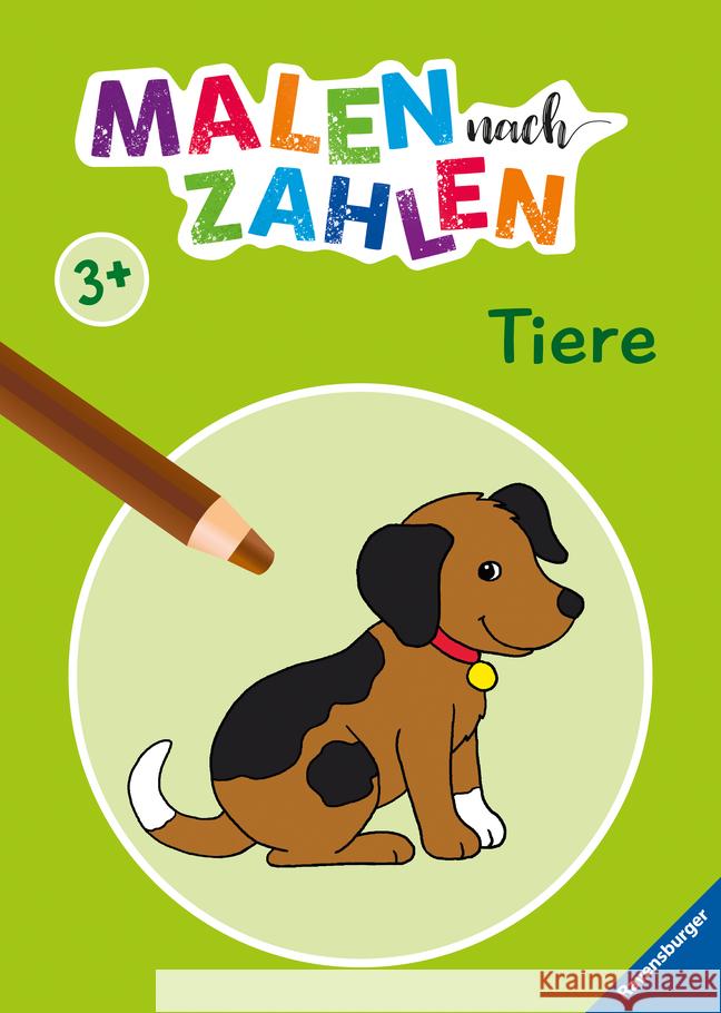 Malen nach Zahlen ab 3: Tiere  9783473555383 Ravensburger Verlag - książka