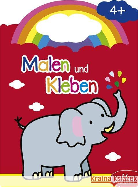Malen und Kleben - Elefant  9783849440213 Neuer Favorit Verlag - książka