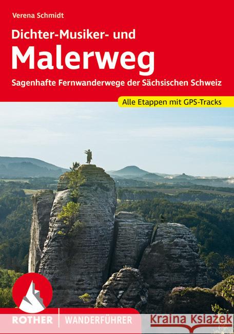 Malerweg und Dichter-Musiker-Maler-Weg Schmidt, Verena 9783763346011 Bergverlag Rother - książka