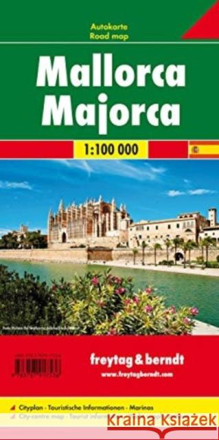 Mallorca Road Map 1:100 000 Freytag-Berndt 9783707917536 Freytag-Berndt - książka