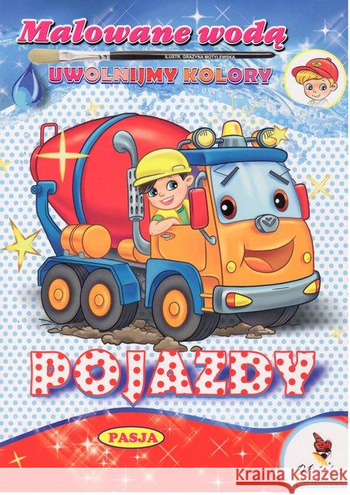 Malowane wodą. Pojazdy Motylewska Grażyna 9788366085213 Pasja - książka