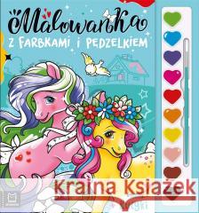 Malowanka z farbkami i pędzelkiem. Kucyki Agata Kaczyńska 9788382137989 Aksjomat - książka