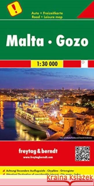Malta - Gozo, Destination of Considerable Interest Road Map 1:30 000  9783707916744 Freytag-Berndt - książka