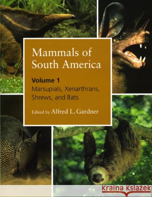 Mammals of South America, Volume 1: Marsupials, Xenarthrans, Shrews, and Bats Gardner, Alfred L. 9780226282404 University of Chicago Press - książka