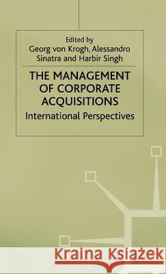 Management of Corporate Acquisitions Sinatra, Alessandro 9780333580103 PALGRAVE MACMILLAN - książka