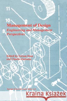 Management of Design: Engineering and Management Perspectives Dasu, Sriram 9789401046091 Springer - książka