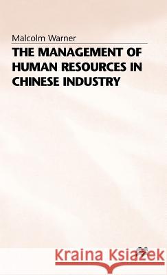 Management of Human Resources Warner, M. 9780333605240 PALGRAVE MACMILLAN - książka