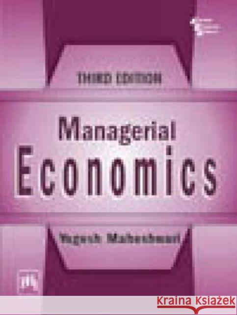 Managerial Economics MAHESHWARI, YOGESH 9788120346673  - książka