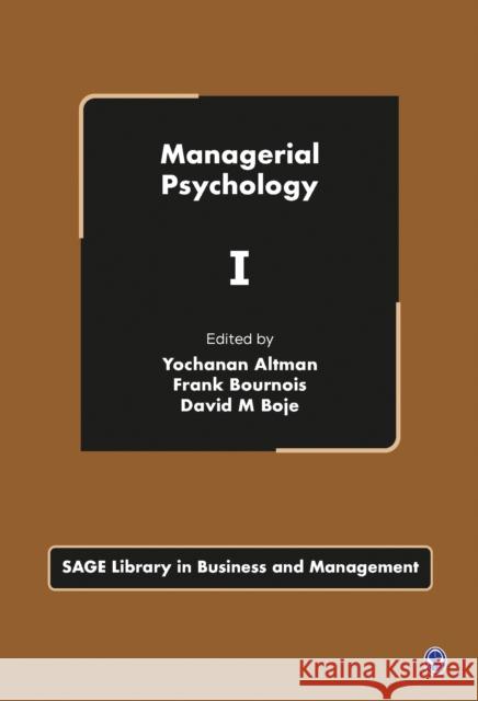 Managerial Psychology Frank Bournois David M. Boje 9781412944908 Sage Publications - książka