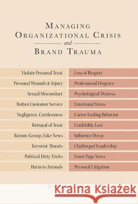 Managing Organizational Crisis and Brand Trauma Dennis W. Tafoya 9783319607252 Palgrave MacMillan - książka