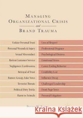 Managing Organizational Crisis and Brand Trauma Dennis W. Tafoya 9783319869209 Palgrave MacMillan - książka