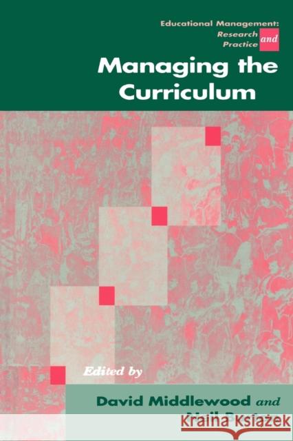 Managing the Curriculum David Middlewood Neil Burton 9780761970323 Sage Publications - książka