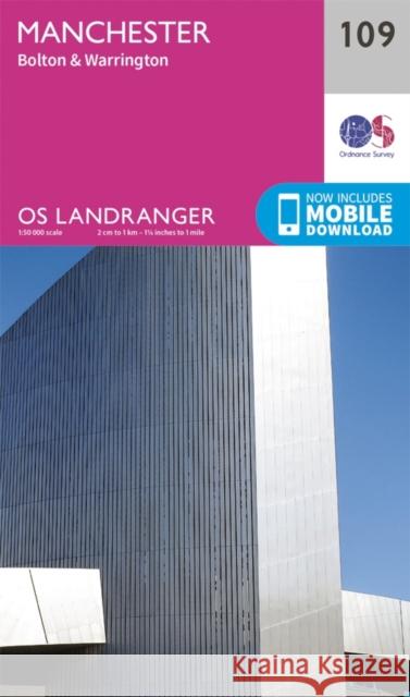 Manchester, Bolton & Warrington Ordnance Survey 9780319262078 Ordnance Survey - książka
