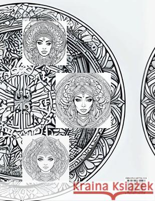 Mandalas Girls Faces .Coloring Pages for Adults Natali Dumna 9782487734128 Coloring Book - książka