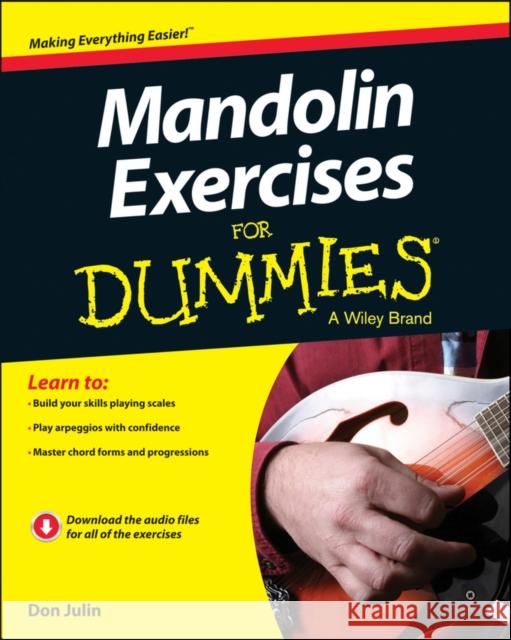 Mandolin Exercises for Dummies Julin, Don 9781118769539 John Wiley & Sons - książka