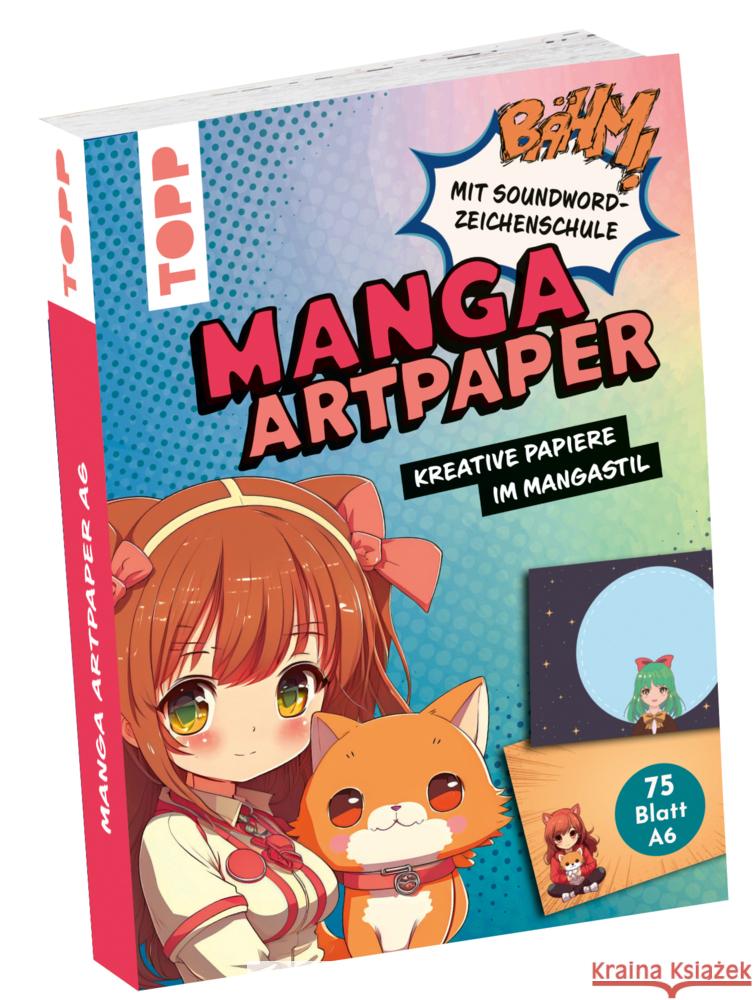 Manga Art Paper in DIN A6. Mit Soundword- Zeichenschule Keck, Gecko 4007742185572 Frech - książka