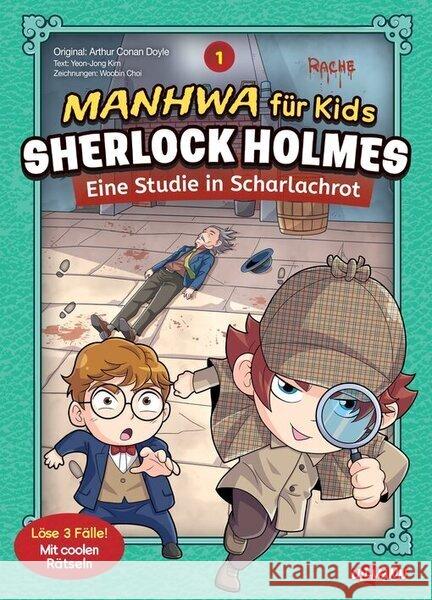 Manhwa für Kids: Sherlock Holmes (Band 1) - Eine Studie in Scharlachrot Kim, Yeon-Jong 9783741528637 Ullmann Medien - książka