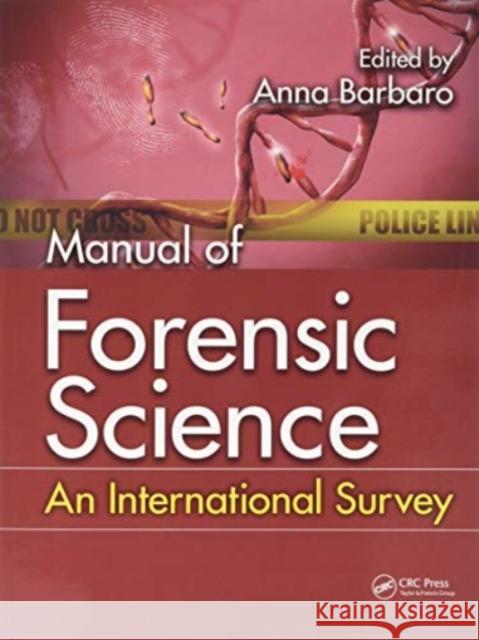 Manual of Forensic Science: An International Survey Anna Barbaro 9780367778262 CRC Press - książka