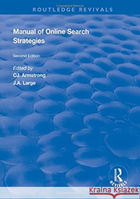 Manual of Online Search Strategies  9781138324954 Taylor and Francis - książka