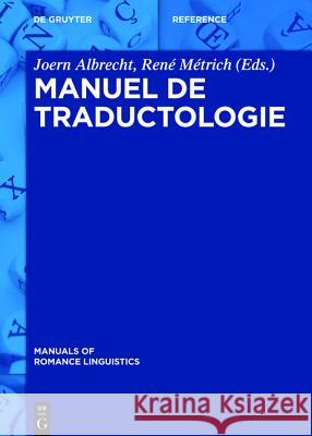 Manuel de traductologie  9783110313529 De Gruyter Mouton - książka