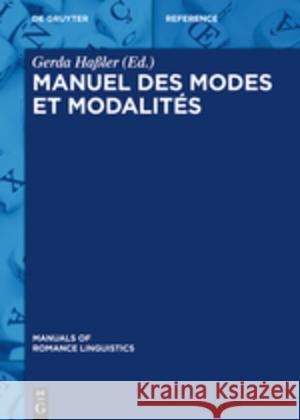 Manuel des modes et modalités Gerda Haler 9783110549270 Walter de Gruyter - książka