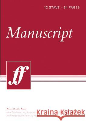 Manuscript Paper -- 12 Stave Full Size (8.5): White Paper Alfred Music 9780571527069 Faber Music Ltd - książka