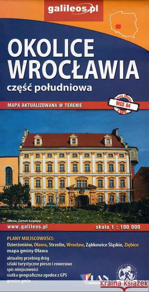 Mapa - Okolice Wrocławia cz. południowa 1:100 000  9788365329448 Plan - książka