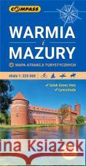 Mapa atrakcji tur. - Warmia i Mazury 1:225 000 w.3  9788381843348 Compass - książka