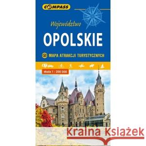 Mapa atrakcji tur. - Województwo Opolskie 1:200000 praca zbiorowa 9788381840705 Compass - książka