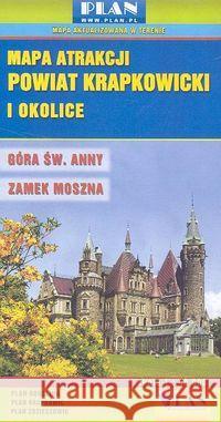 Mapa dla aktywnych - Powiat Krapkowicki 1:40 000 praca zbiorowa 9788360180266 Plan - książka