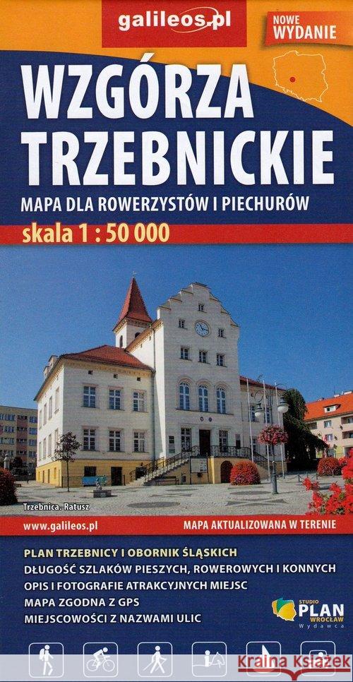 Mapa dla rowerzystów i piech. -Wzgórza Trzebnickie  9788366151079 Plan - książka