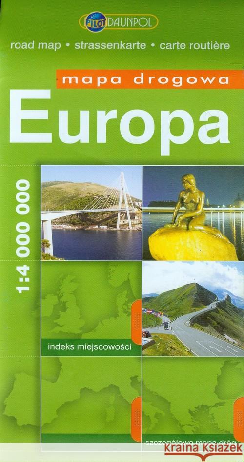 Mapa Drogowa EuroPilot. Europa br  9788374753838 Daunpol - książka