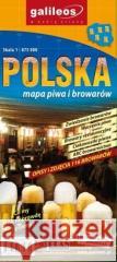 Mapa piwa i browarów - Polska 1:875 000 praca zbiorowa 9788378684329 Plan - książka